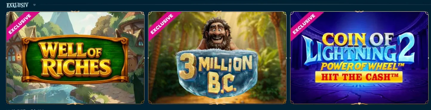 exklusive spiele bei betalice casino